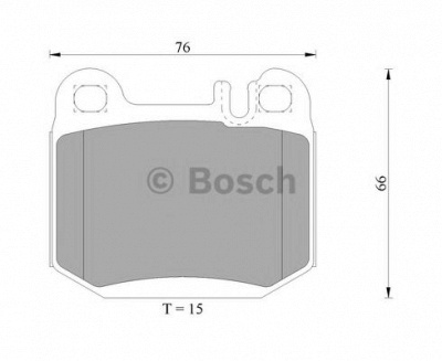 BOSCH 0986ab4981 -  Комплект тормозных колодок, дисковый тормоз