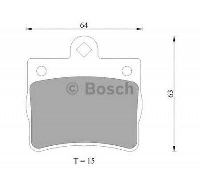 BOSCH 0986ab4991 -  Комплект тормозных колодок, дисковый тормоз