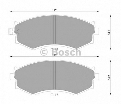BOSCH 0986ab9036 -  Комплект тормозных колодок, дисковый тормоз
