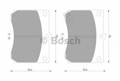 BOSCH 0986ab9040 -  Комплект тормозных колодок, дисковый тормоз