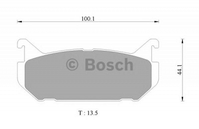 BOSCH 0986ab9060 -  Комплект тормозных колодок, дисковый тормоз