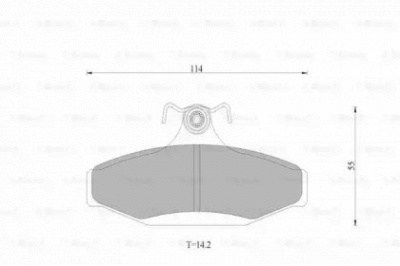BOSCH 0986ab9083 -  Комплект тормозных колодок, дисковый тормоз