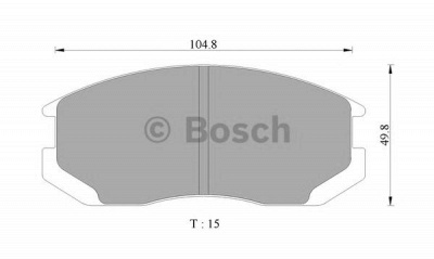 BOSCH 0986ab9101 -  Комплект тормозных колодок, дисковый тормоз