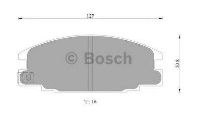BOSCH 0986ab9155 -  Комплект тормозных колодок, дисковый тормоз