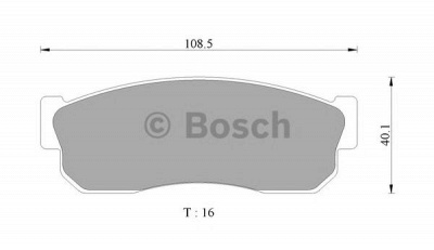 BOSCH 0986ab9241 -  Комплект тормозных колодок, дисковый тормоз