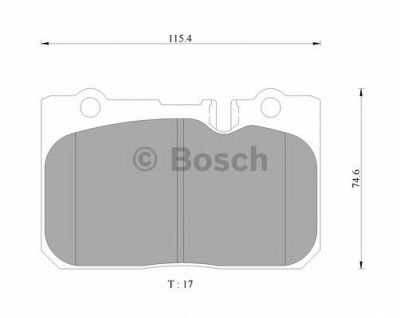 BOSCH 0986ab9325 -  Комплект тормозных колодок, дисковый тормоз