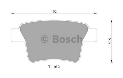 BOSCH 0986ab9355 -  Комплект тормозных колодок, дисковый тормоз