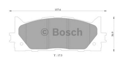 BOSCH 0986ab9367 -  Комплект тормозных колодок, дисковый тормоз