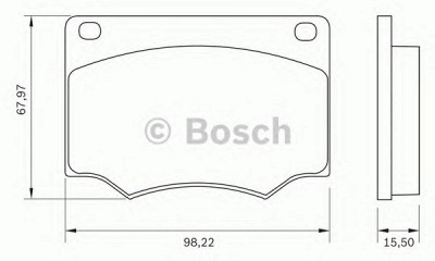 BOSCH 0986bb0011 -  Комплект тормозных колодок, дисковый тормоз