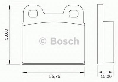 BOSCH 0986bb0014 -  Комплект тормозных колодок, дисковый тормоз