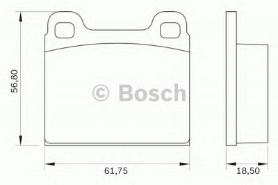 BOSCH 0986bb0016 -  Комплект тормозных колодок, дисковый тормоз