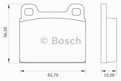 BOSCH 0986bb0020 -  Комплект тормозных колодок, дисковый тормоз