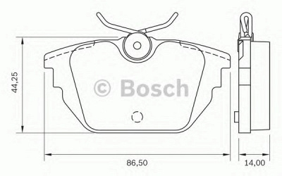 BOSCH 0986bb0161 -  Комплект тормозных колодок, дисковый тормоз