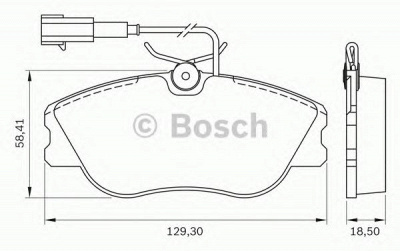 BOSCH 0986bb0171 -  Комплект тормозных колодок, дисковый тормоз