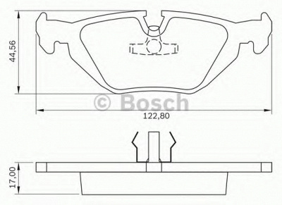 BOSCH 0986bb0175 -  Комплект тормозных колодок, дисковый тормоз
