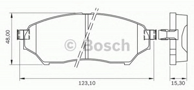 BOSCH 0986bb0179 -  Комплект тормозных колодок, дисковый тормоз
