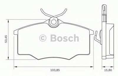 BOSCH 0986bb0275 -  Комплект тормозных колодок, дисковый тормоз
