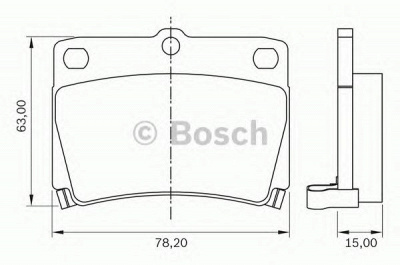 BOSCH 0986bb0583 -  Комплект тормозных колодок, дисковый тормоз