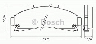 BOSCH 0986bb0703 -  Комплект тормозных колодок, дисковый тормоз