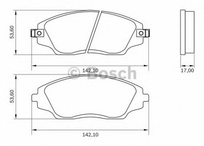 BOSCH 0986bb0979 -  Комплект тормозных колодок, дисковый тормоз