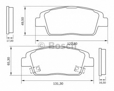 BOSCH 0986bb0994 -  Комплект тормозных колодок, дисковый тормоз