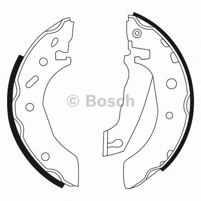 BOSCH 0986bb3504 -  Комплект тормозных колодок