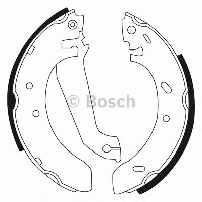 BOSCH 0986bb3508 -  Комплект тормозных колодок