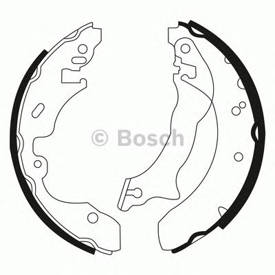 BOSCH 0986bb3509 -  Комплект тормозных колодок
