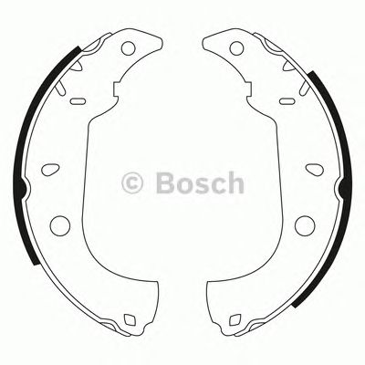 BOSCH 0986bb3517 -  Комплект тормозных колодок