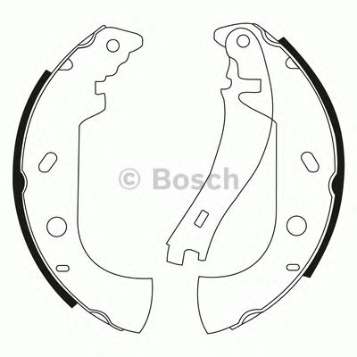 BOSCH 0986bb3518 -  Комплект тормозных колодок