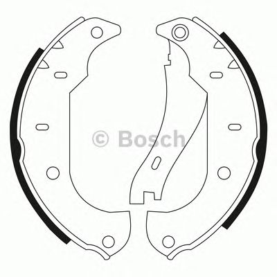 BOSCH 0986bb3519 -  Комплект тормозных колодок