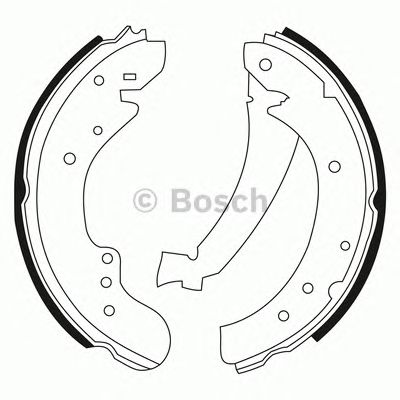 BOSCH 0986bb3522 -  Комплект тормозных колодок