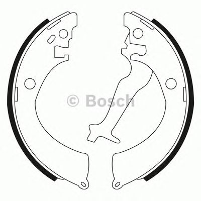 BOSCH 0986bb3525 -  Комплект тормозных колодок