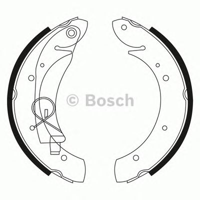 BOSCH 0986bb3534 -  Комплект тормозных колодок