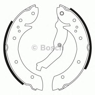 BOSCH 0986bb3537 -  Комплект тормозных колодок