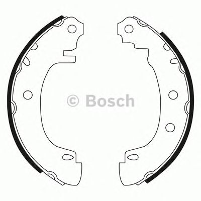 BOSCH 0986bb3539 -  Комплект тормозных колодок