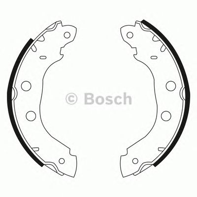 BOSCH 0986bb3540 -  Комплект тормозных колодок