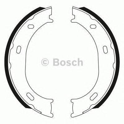 BOSCH 0986bb3547 -  Комплект тормозных колодок, стояночная тормозная система