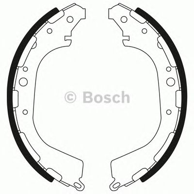 BOSCH 0986bb3548 -  Комплект тормозных колодок