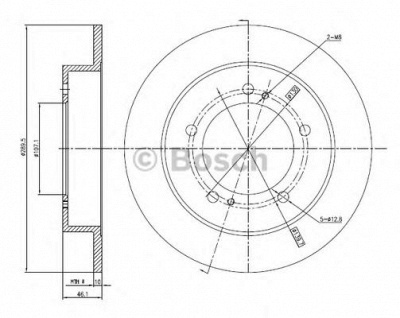 BOSCH 0986bb4310 - Тормозной диск