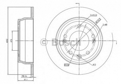 BOSCH 0986bb4323 - Тормозной диск