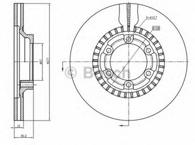 BOSCH 0986bb4352 - Тормозной диск