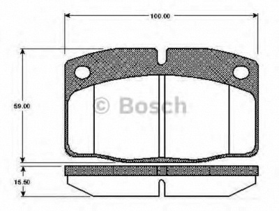BOSCH 0986tb2003 -  Комплект тормозных колодок, дисковый тормоз