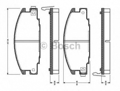 BOSCH 0986tb2011 -  Комплект тормозных колодок, дисковый тормоз