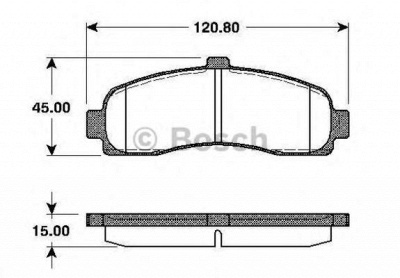 BOSCH 0986tb2239 -  Комплект тормозных колодок, дисковый тормоз