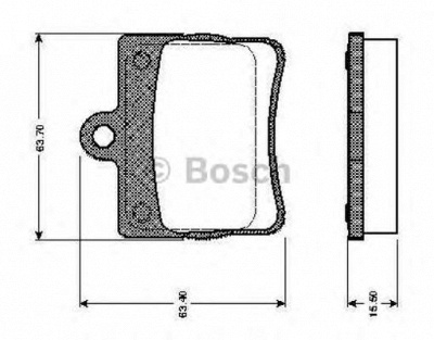 BOSCH 0986tb2309 -  Комплект тормозных колодок, дисковый тормоз