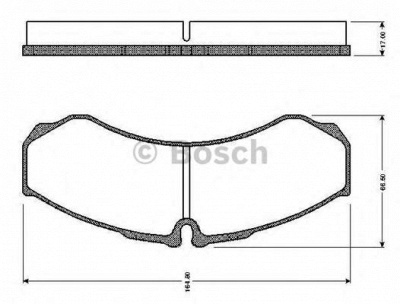 BOSCH 0986tb2325 -  Комплект тормозных колодок, дисковый тормоз