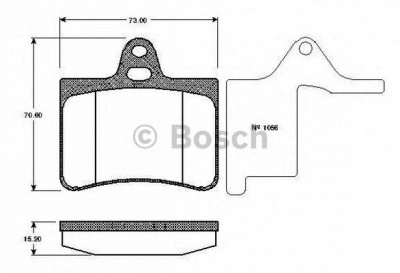 BOSCH 0986tb2400 -  Комплект тормозных колодок, дисковый тормоз