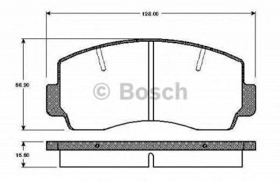 BOSCH 0986tb2494 -  Комплект тормозных колодок, дисковый тормоз