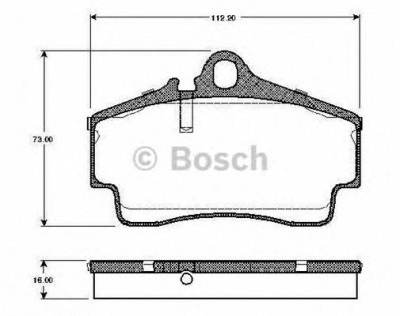 BOSCH 0986tb2765 -  Комплект тормозных колодок, дисковый тормоз
